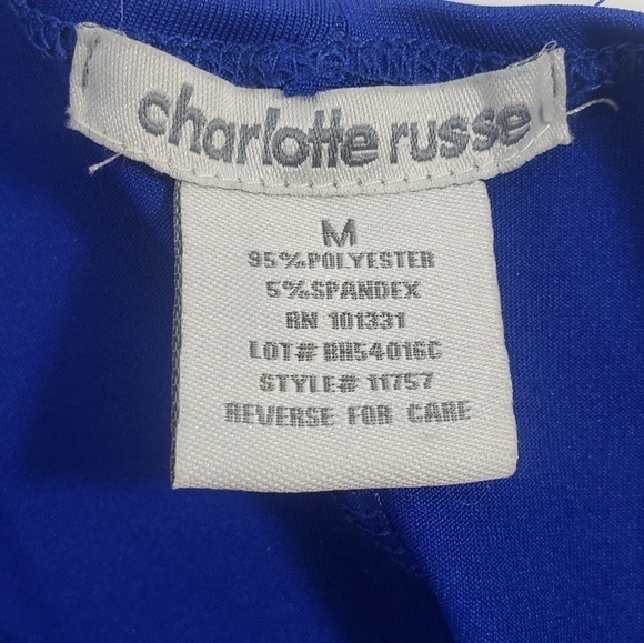 Charlotte Russe Long Sleeve Blue Dress - Picture 4 of 7